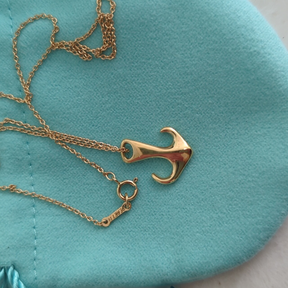 Tiffany & Co. Elsa Peretti Anchor 18k yellow gold *vintage* *rare*